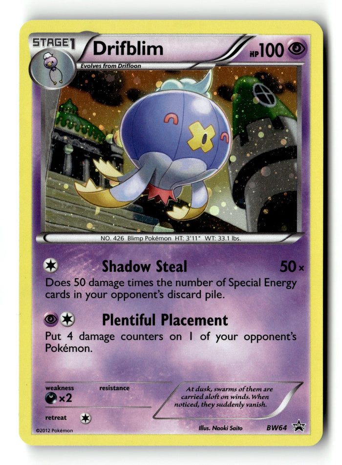Pokemon Card Drifblim - LP Black and White Promos Promo BW64