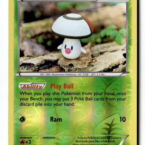 Pokemon Card Foongus LP XY - Steam Siege Reverse Holo Common 12/114