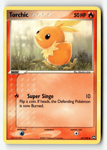 Pokemon Card Torchic LP Power Keepers 67/108