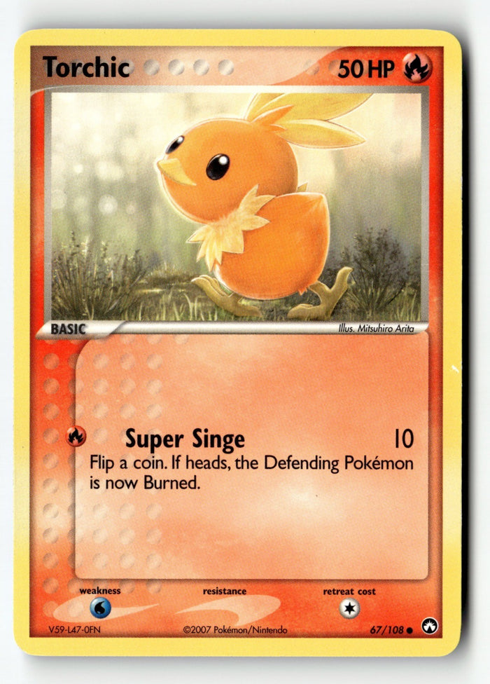 Pokemon Card Torchic LP Power Keepers 67/108