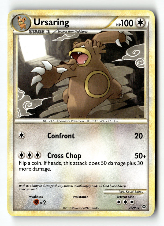 Pokemon Card Ursaring LP Unleashed 27/95