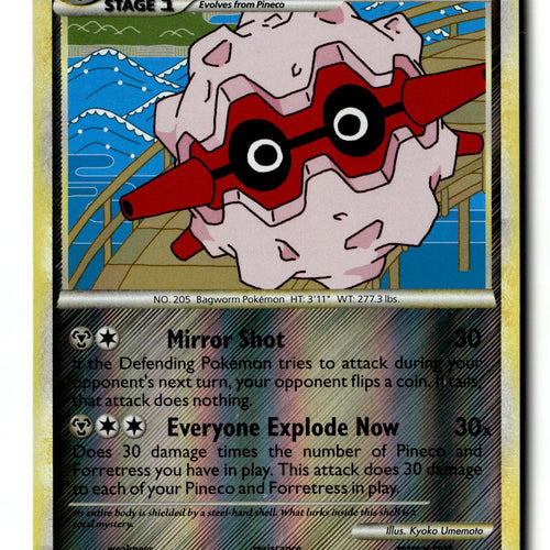 Pokemon Card Forretress (3) LP Undaunted Reverse Holo Rare 3/90
