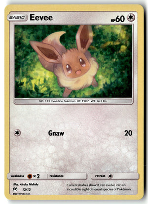 Pokemon Card Eevee - 12/12 LP McDonald's Promos 2019 Promo 012/012