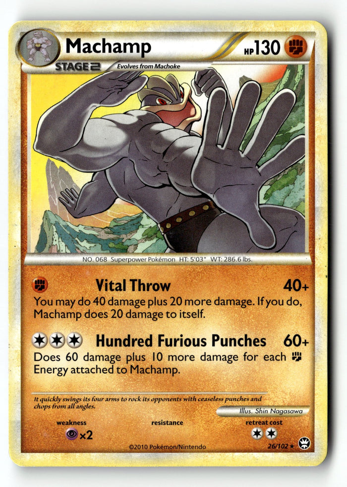 Pokemon Card Machamp Normal LP Triumphant 26/102