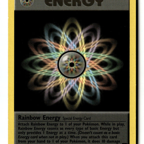 Pokemon Card Rainbow Energy Unlimited LP Team Rocket Rare 80/82