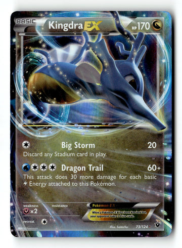 Pokemon Card Kingdra EX LP XY - Fates Collide Ultra Rare 73/124