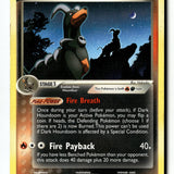 Pokemon Card Dark Houndoom - 037/109 LP Team Rocket Returns Uncommon 37/109