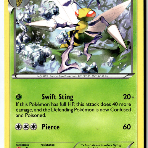 Pokemon Card Beedrill LP Plasma Freeze Rare 3/116