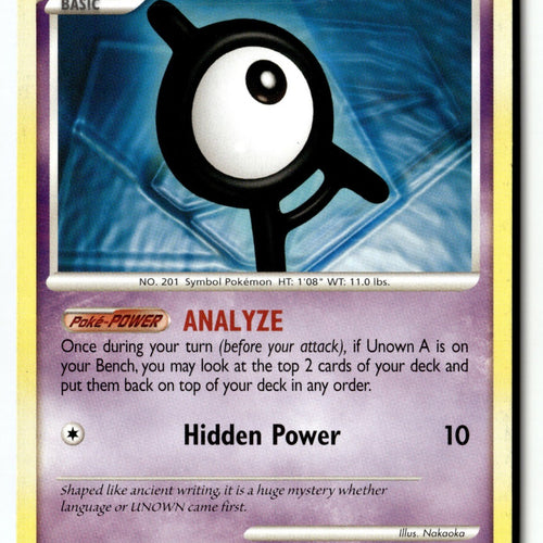 Pokemon Card Unown [A] LP Diamond and Pearl 65/130