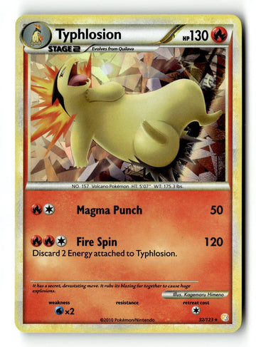 Pokemon Card Typhlosion - Cracked Ice Holo LP Deck Exclusives 032/123