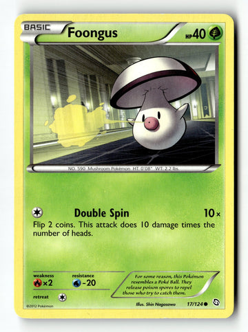 Pokemon Card Foongus LP Dragons Exalted Common 17/124