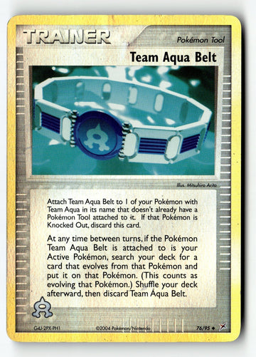 Pokemon Card Team Aqua Belt LP Team Magma vs Team Aqua 76/95