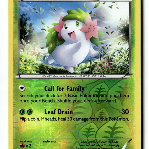 Pokemon Card Shaymin Reverse Holo LP Boundaries Crossed 10/149