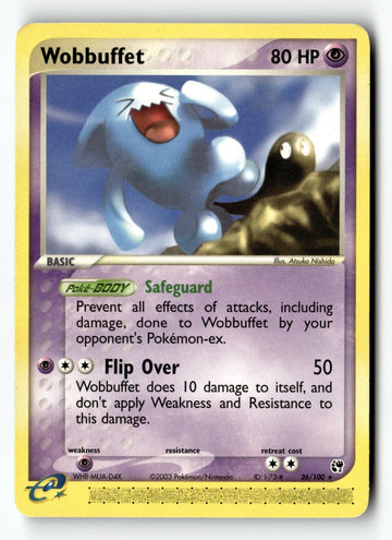Pokemon Card Wobbuffet LP Sandstorm 26/100