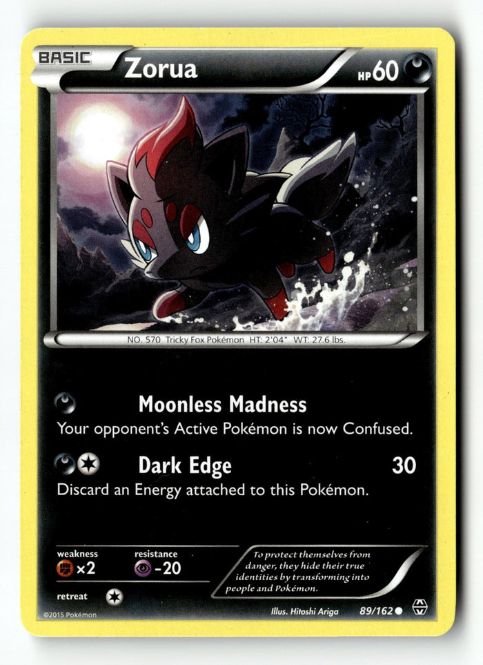 Pokemon Card Zorua (89) LP XY - BREAKthrough 89/162