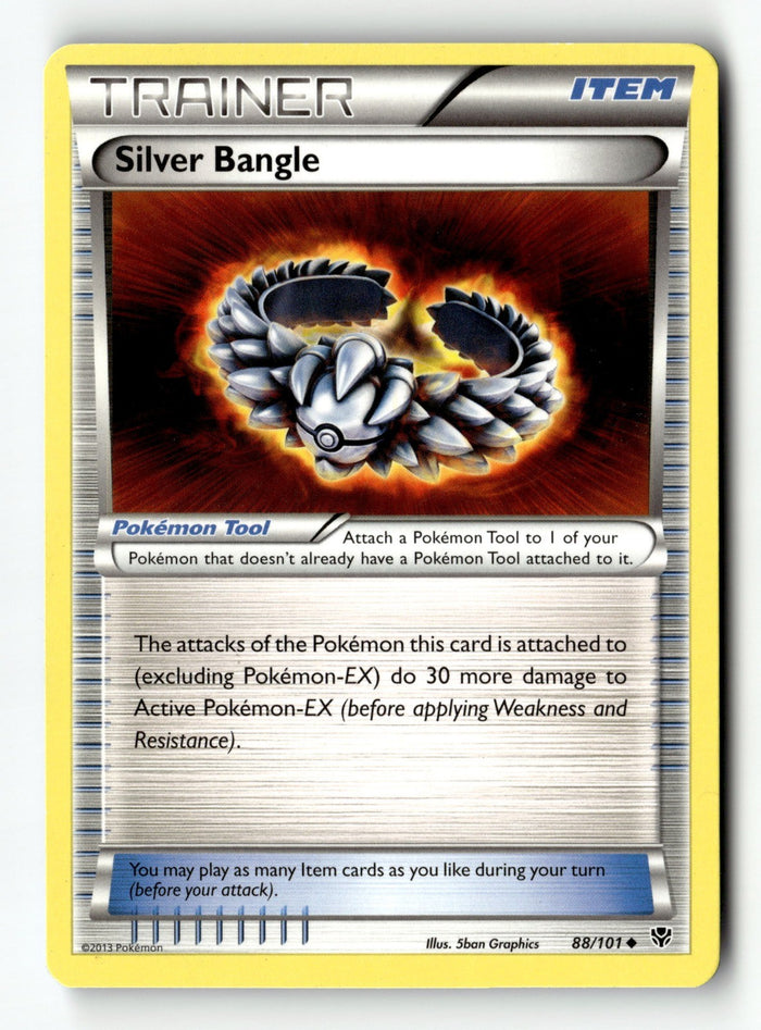 Pokemon Card Silver Bangle LP Plasma Blast 88/101
