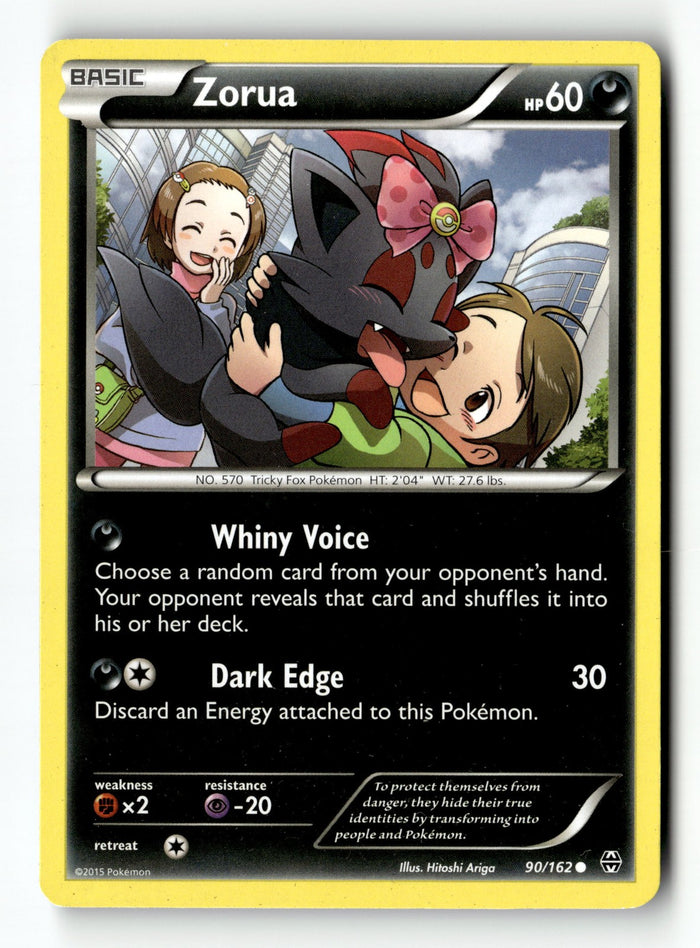 Pokemon Card Zorua (90) LP XY - BREAKthrough 90/162