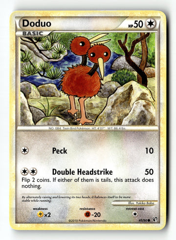 Pokemon Card Doduo LP Undaunted Common 45/90