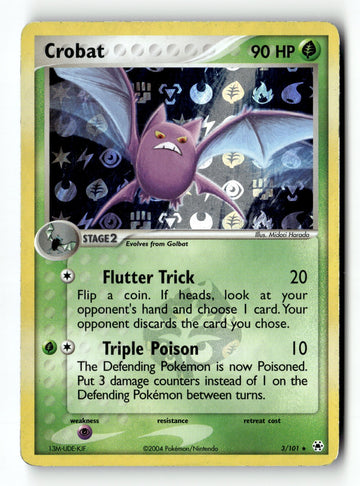 Pokemon Card Crobat LP Hidden Legends Reverse Holo Rare 3/101