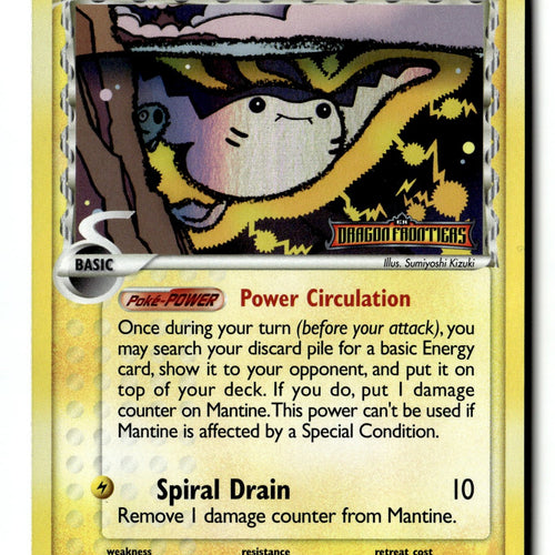 Pokemon Card Mantine (Delta Species) Reverse Holo LP Dragon Frontiers 20/101