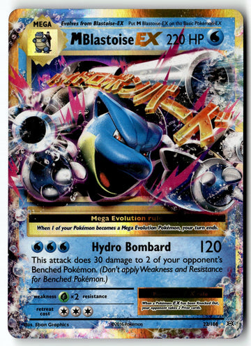 Pokemon Card M Blastoise EX LP XY - Evolutions Ultra Rare 22/108