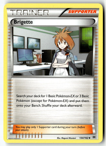 Pokemon Card Brigette LP XY - BREAKthrough Uncommon 134/162