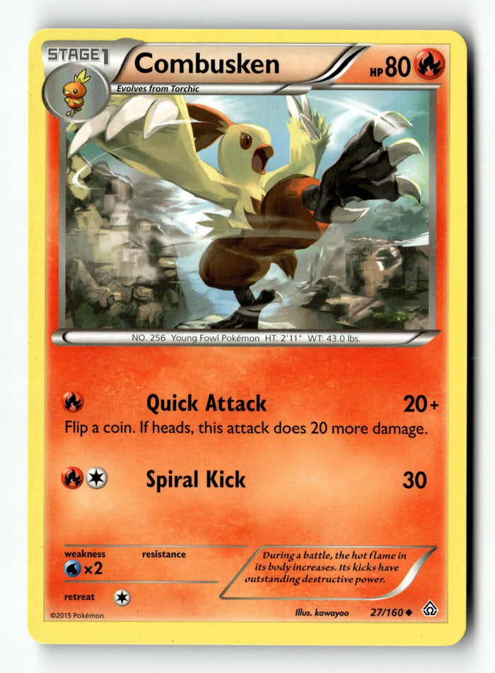 Pokemon Card Combusken LP XY - Primal Clash Uncommon 27/160