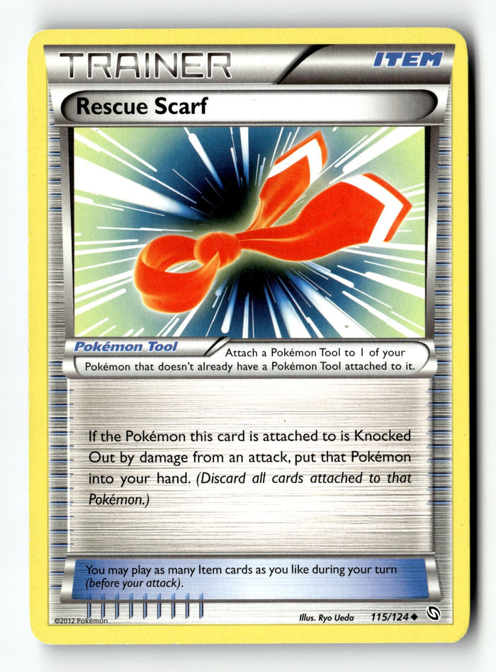 Pokemon Card Rescue Scarf Normal LP Dragons Exalted Uncommon 115/124