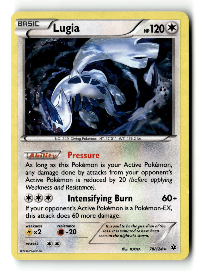 Pokemon Card Lugia - XY Fates Collide LP Deck Exclusives Holo Rare 078/124