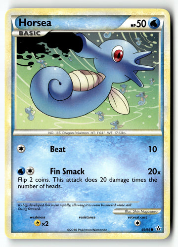 Pokemon Card Horsea LP Unleashed Common 49/95