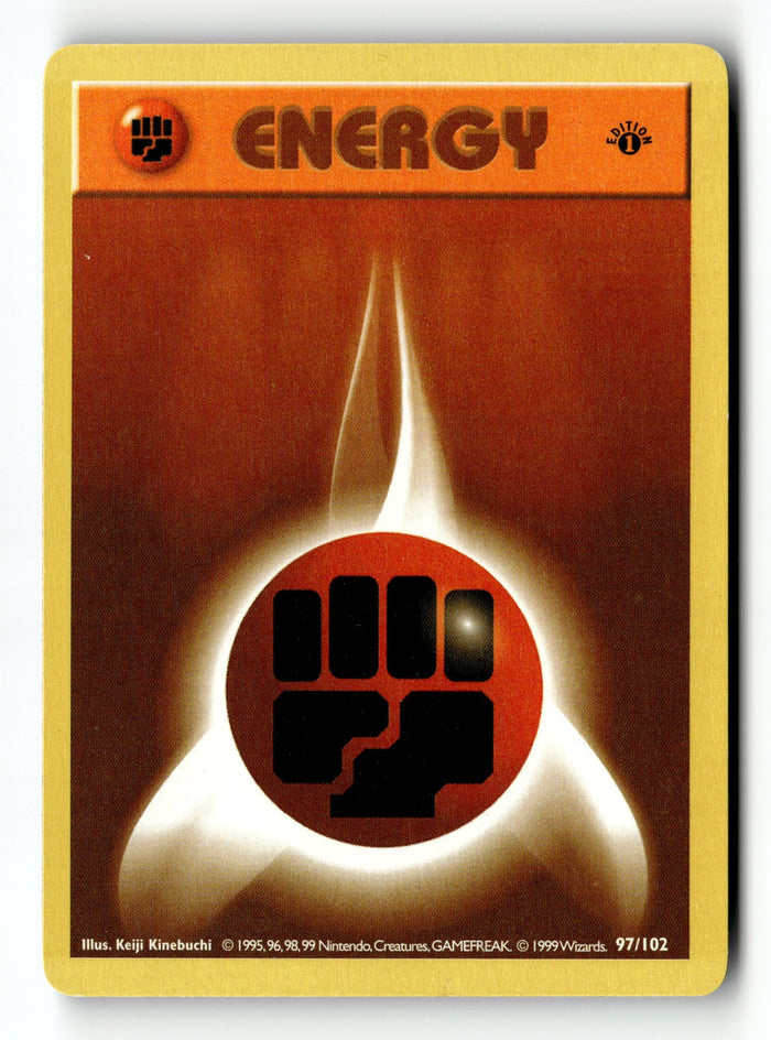 Pokemon Card Fighting Energy LP Base Set (Shadowless) 1st Edition Common 097/102