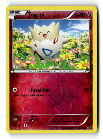 Pokemon Card Togepi Reverse Holo LP XY - Roaring Skies 43/108