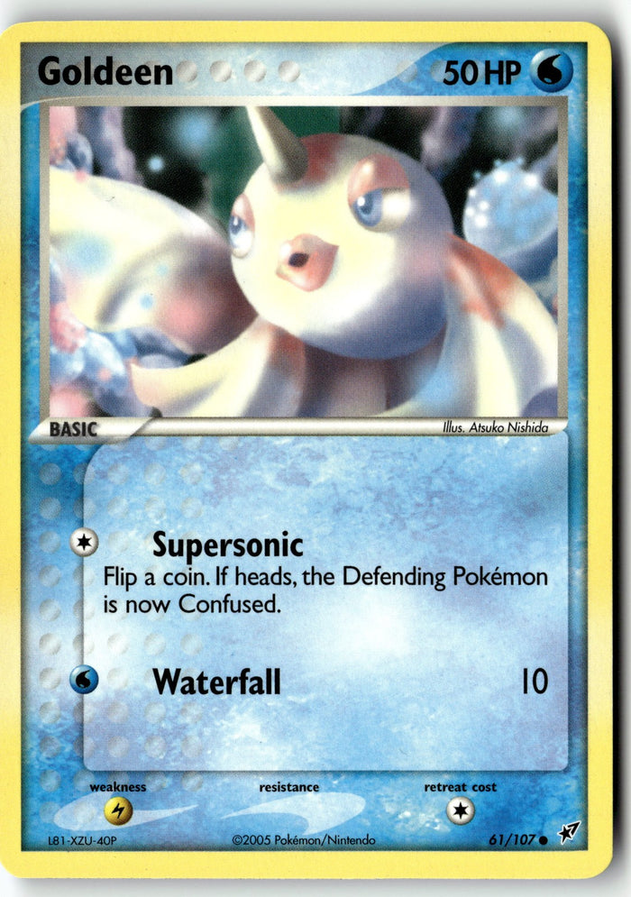 Pokemon Card Goldeen LP Deoxys Common 61/107