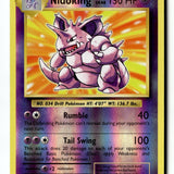 Pokemon Card Nidoking Reverse Holo LP XY - Evolutions 45/108