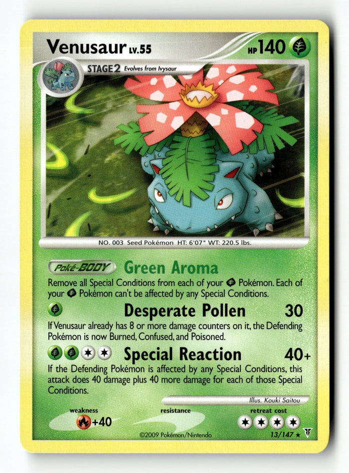 Pokemon Card Venusaur (DPPt Supreme Victors) LP Deck Exclusives 013/147