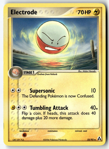 Pokemon Card Electrode LP Legend Maker Uncommon 32/92