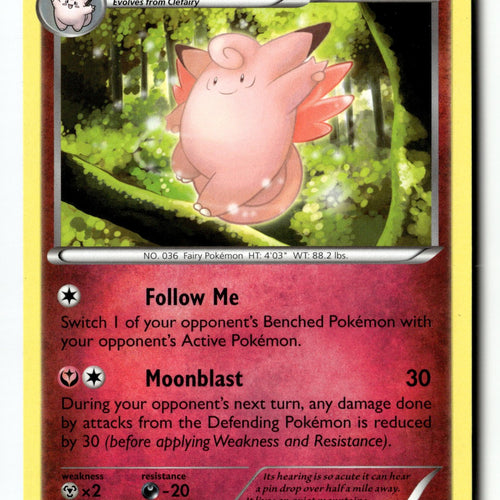 Pokemon Card Clefable LP XY - Furious Fists Uncommon 71/111