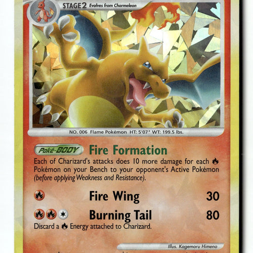 Pokemon Card Charizard - 1/99 Cracked Ice Holo LP Promo
