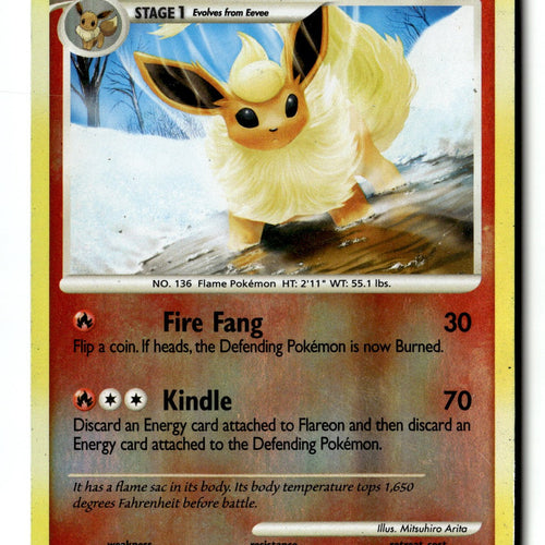 Pokemon Card Flareon LP Majestic Dawn Reverse Holo Rare 19/100