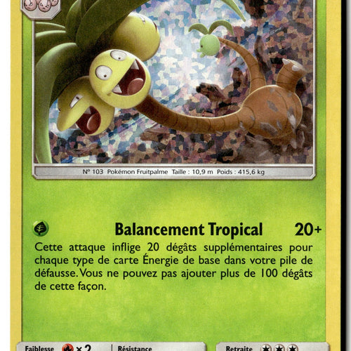 Pokemon Card Alolan Exeggutor - 5/40 LP McDonald's Promos 2019 Promo FRENCH