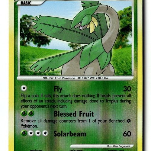 Pokemon Card Tropius Reverse Holo LP Rising Rivals 52/111