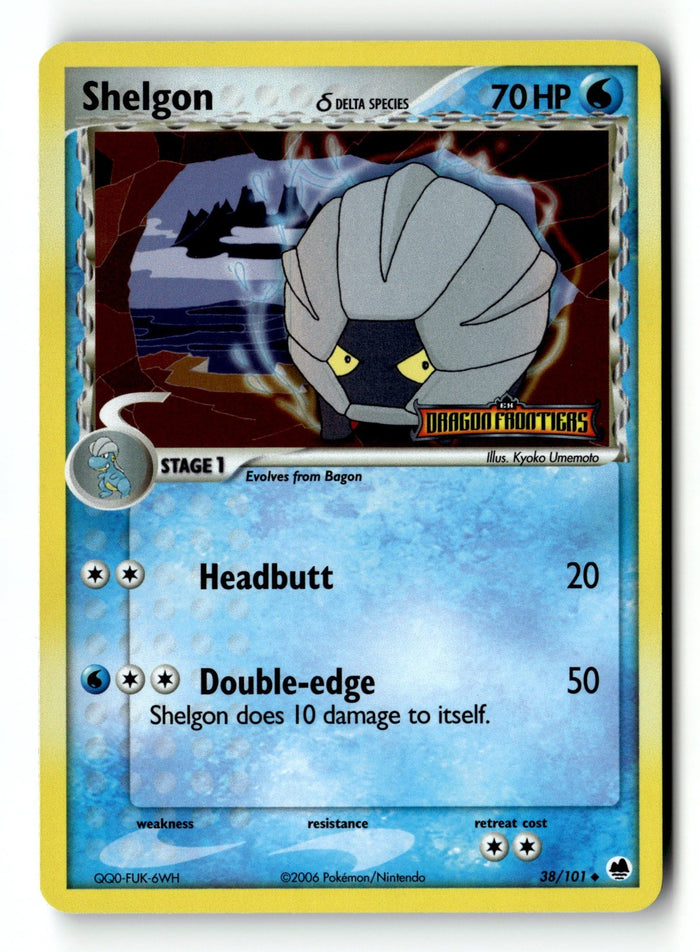 Pokemon Card Shelgon (Delta Species) Reverse Holo LP Dragon Frontiers 38/101