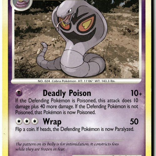 Pokemon Card Arbok LP Great Encounters Uncommon 33/106