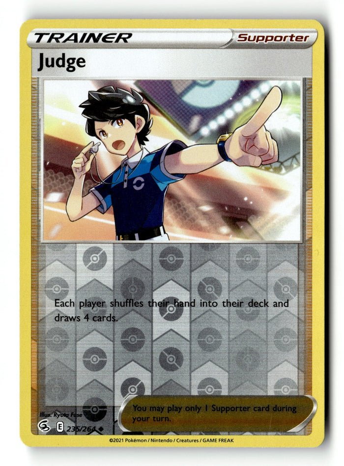 Pokemon Card Judge LP SWSH08: Fusion Strike Reverse Holo Uncommon 235/264