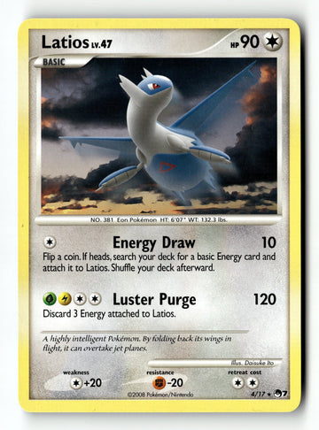 Pokemon Card Latios LP POP Series 7 Rare 004/017