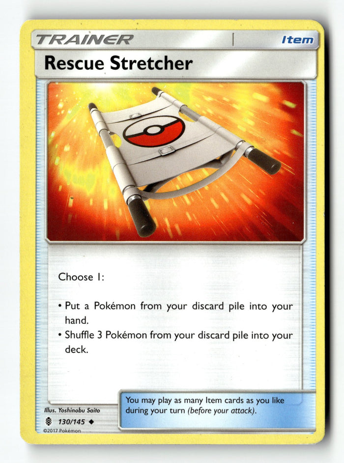 Pokemon Card Rescue Stretcher Normal LP SM - Guardians Rising Uncommon 130/145