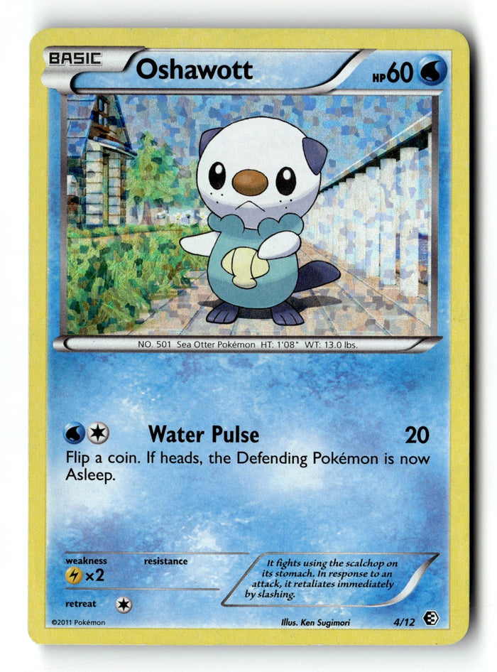 Pokemon Card Oshawott - 4/12 Holo LP McDonald's Promos 2011 004/012