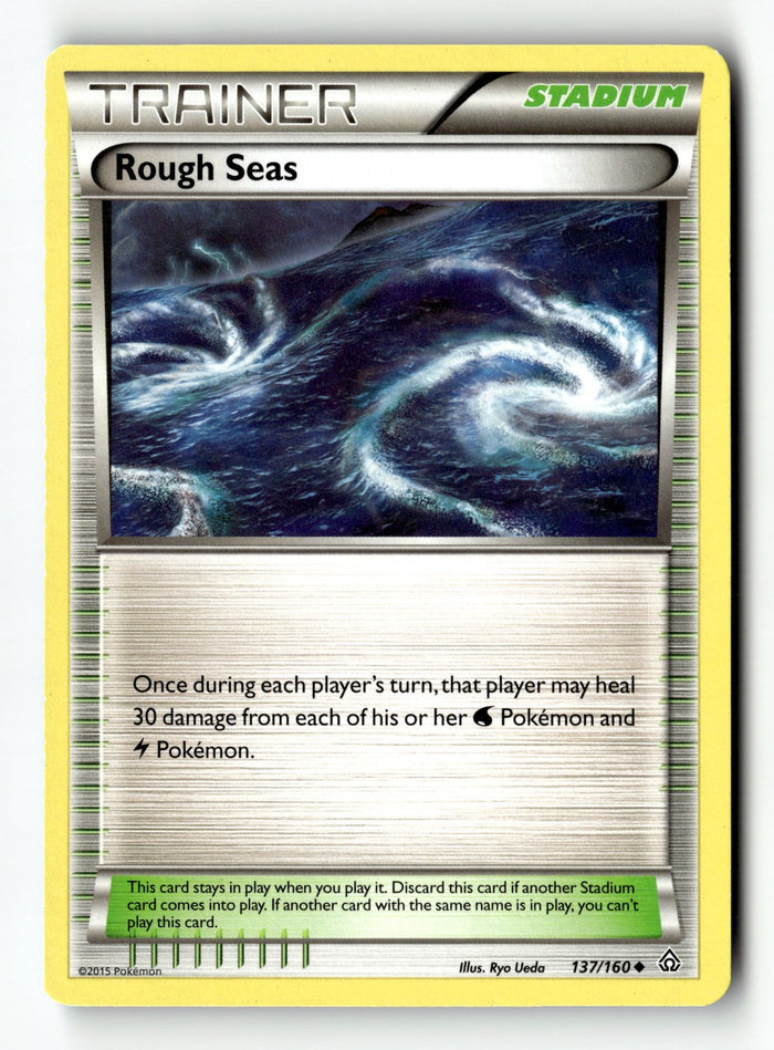 Pokemon Card Rough Seas Normal LP XY - Primal Clash Uncommon 137/160