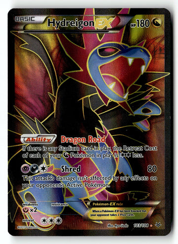 Pokemon Card Hydreigon EX-  LP XY - Roaring Skies Ultra Rare 103/108