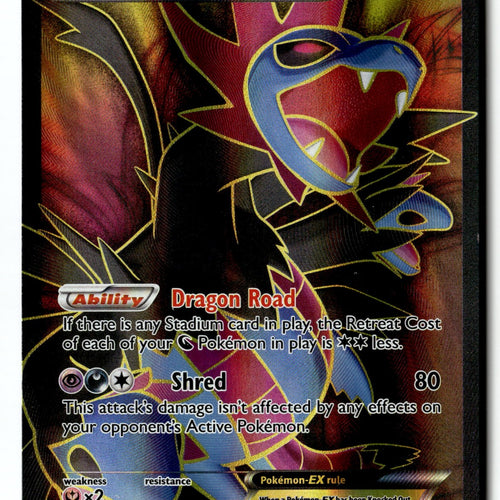 Pokemon Card Hydreigon EX-  LP XY - Roaring Skies Ultra Rare 103/108